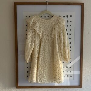 Zara Cream Floral Kids Formal Dress